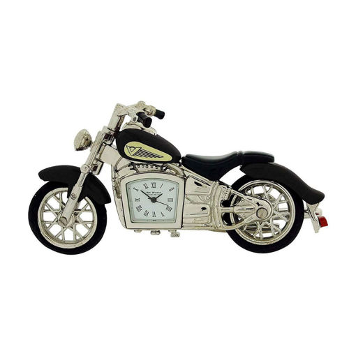 Picture of CLOCK BLACK INDIAN STYLE MOTOR BIKE